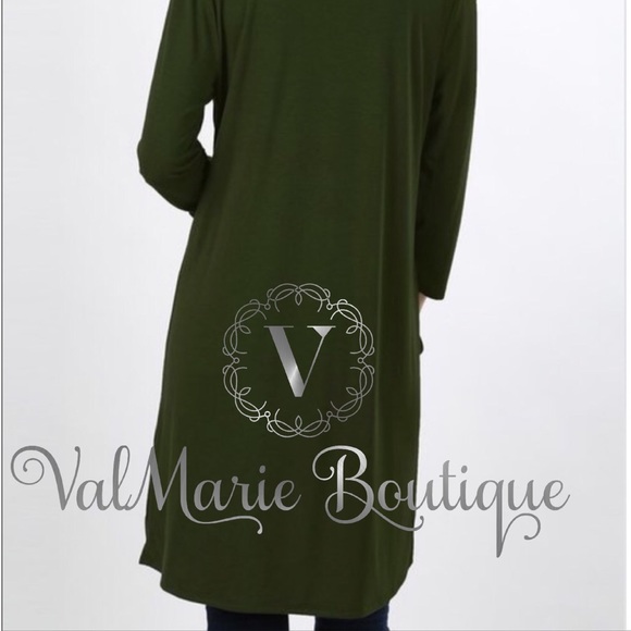 Black basic cardigan with pockets - Picture 2 of 2